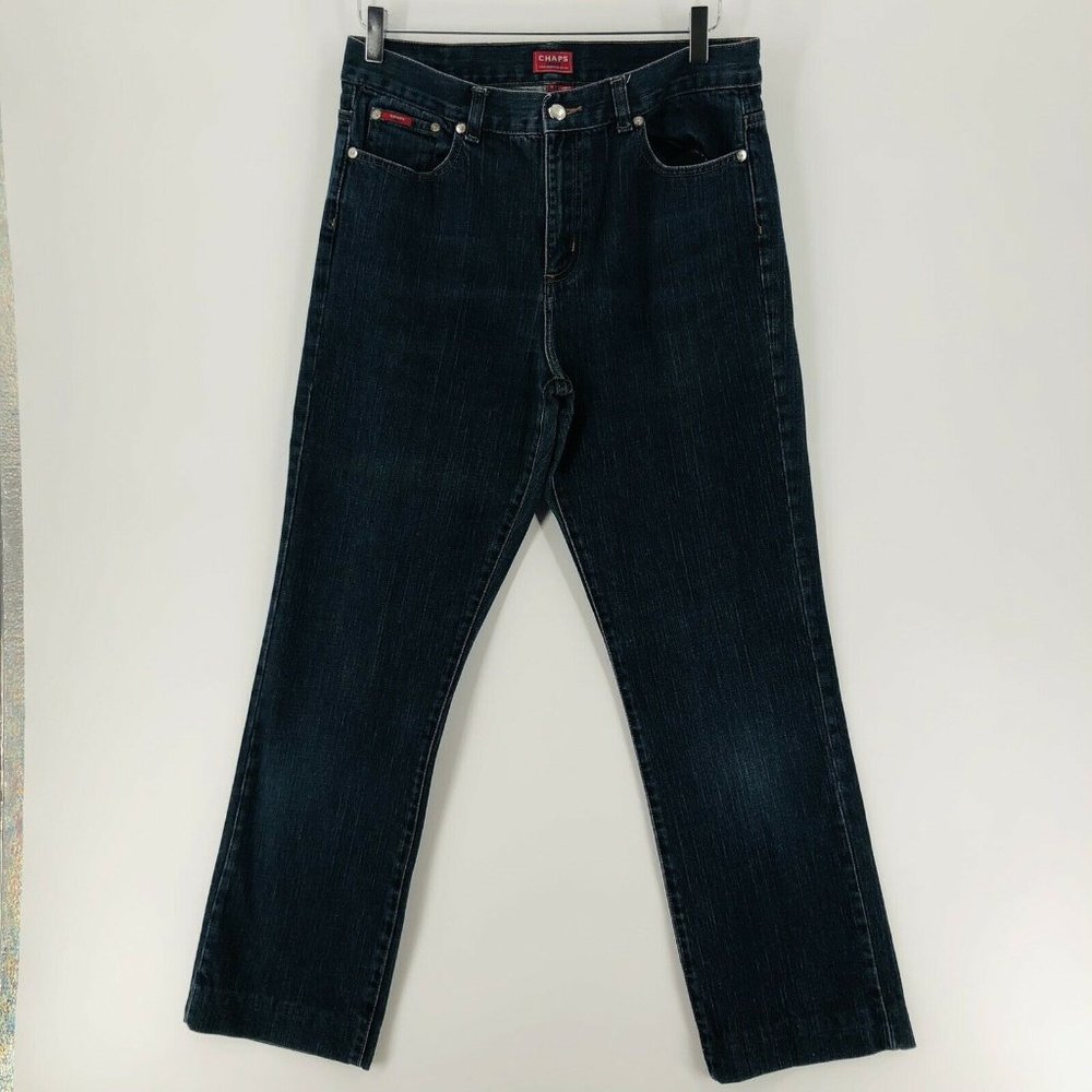 Chaps Denim Jeans Womens 10 Straight Leg High Rise *LENGTH ALTERED 28.5" Inseam